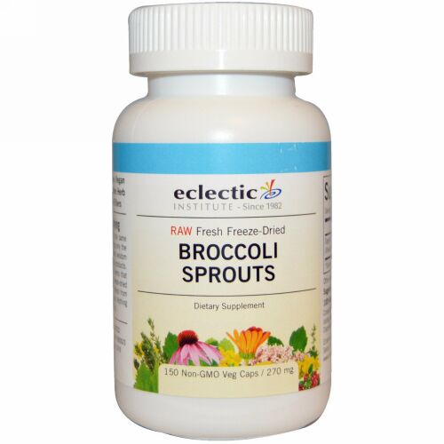 Eclectic Institute, ブロッコリーの芽, 270 mg, 150粒（ベジタリアンカプセル）