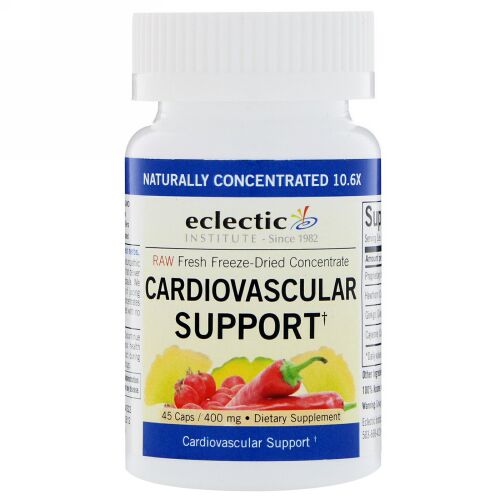 Eclectic Institute, 心血管サポート、400mg、45カプセル (Discontinued Item)
