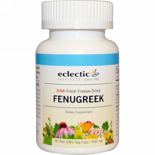 Eclectic Institute, フェヌグリーク  (フリーズドライ)、 600 mg、 90ベジキャップ (Discontinued Item)