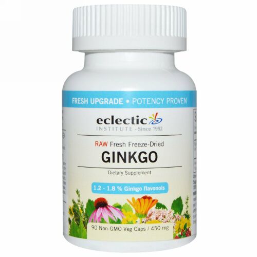 Eclectic Institute, イチョウ, 450 mg, 90粒（非GMOベジタリアンカプセル）
