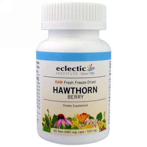 Eclectic Institute, サンザシ、500 mg、ベジキャップ 90 錠