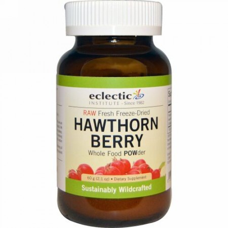 Eclectic Institute, サンザシの実、ホールフードパウダー、2.1 oz (60 g) (Discontinued Item)