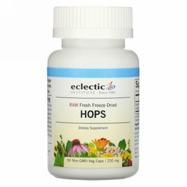Eclectic Institute, ホップ, 200 mg, 90粒（非GMOベジタリアンカプセル）