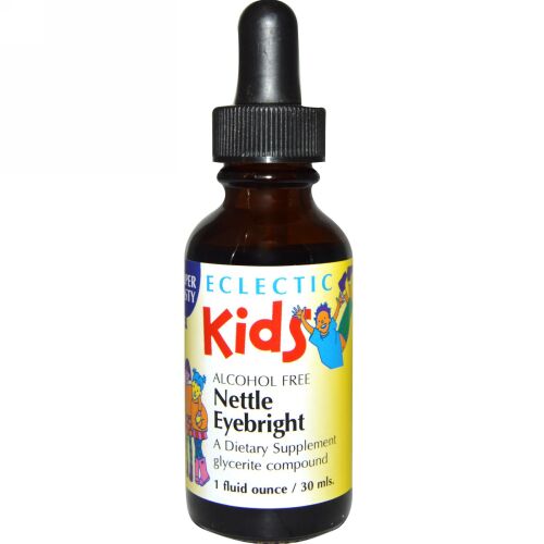 Eclectic Institute, 子供用、 ネトル（イラクサ）アイブライト、 アルコールフリー、 1 液量オンス (30 ml) (Discontinued Item)