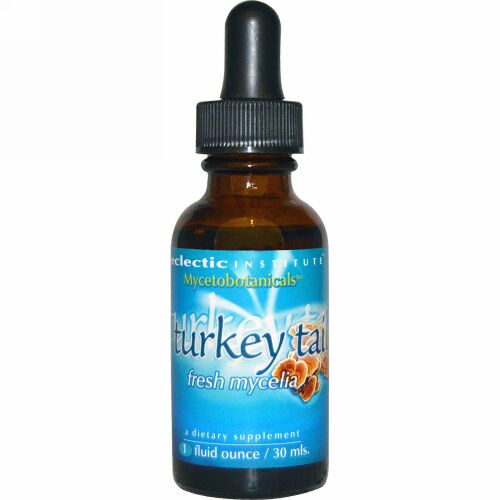 Eclectic Institute, Mycetobotanicals™（マイセトボタニカル）、カワラタケ、1 液量オンス (30 ml) (Discontinued Item)