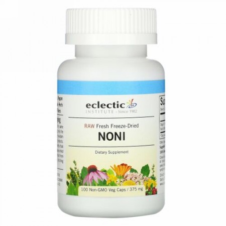 Eclectic Institute, Noni, 375 mg, 100 Non-GMO Veg Caps