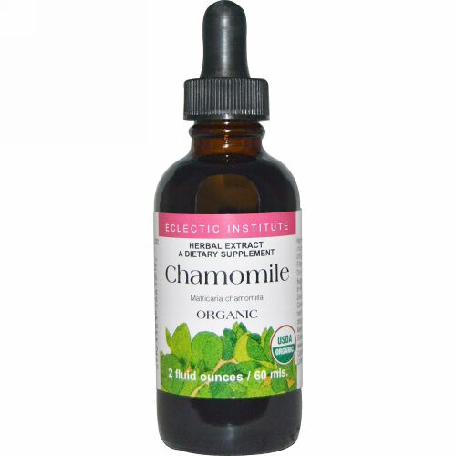 Eclectic Institute, オーガニック、 カモミール、 2 fl oz (60 ml) (Discontinued Item)
