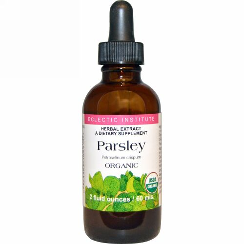 Eclectic Institute, オーガニック パセリ、 2 fl oz (60 ml) (Discontinued Item)