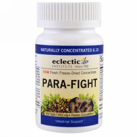 Eclectic Institute, パラファイト、腸サポート、350 mg、45カプセル