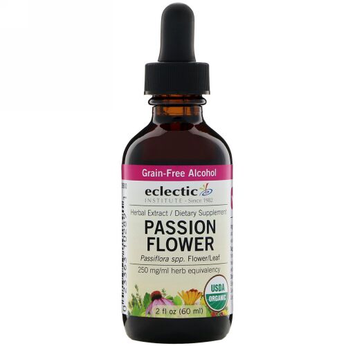 Eclectic Institute, パッション フラワー、 2 fl oz (60 ml) (Discontinued Item)