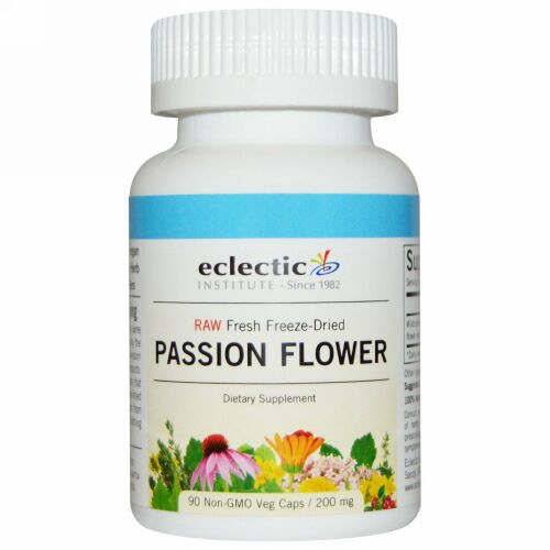Eclectic Institute, トケイソウ, 生, 200 mg, 90粒（非GMOベジタリアンカプセル） (Discontinued Item)