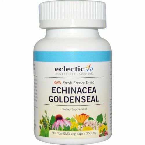 Eclectic Institute, エキナセア・ヒドラスチス・コンビネーション、350 mg、ベジキャップ90錠 (Discontinued Item)