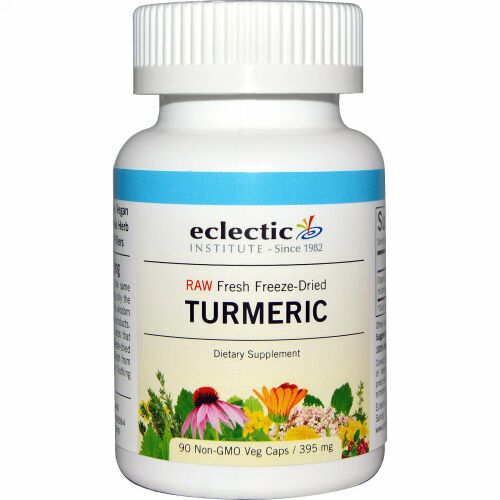 Eclectic Institute, Turmeric, 395 mg, 90 Non-GMO Veg Caps