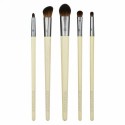 EcoTools, 日々のアイメイクブラシセット、5ピースセット & 収納トレイ