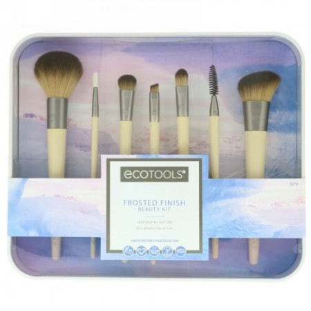 EcoTools, Frosted Finish Beauty Kit, 7 Piece Set & Storage Tray (Discontinued Item)