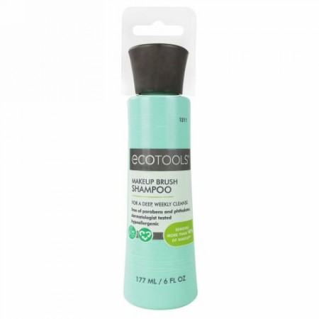 EcoTools, メイクアップブラシシャンプー、6液1回分の成分量（ 177 ml ）