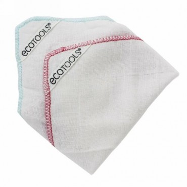 EcoTools, モスリンふき取り布、2枚 (Discontinued Item)