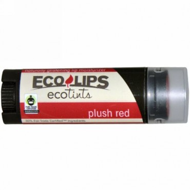 Eco Lips, エコティンツ、リップモイスチャライザー、ローズレッド、0.15オンス（4.25 g） (Discontinued Item)