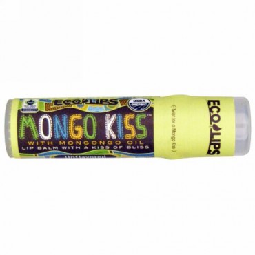 Eco Lips, マンゴーキス、リップバーム、無香料、0.25オンス（7 g） (Discontinued Item)