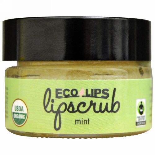Eco Lips, オーガニック、リップスクラブ、ミント、.5 oz (14.2 g) (Discontinued Item)