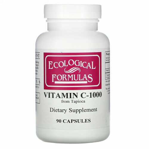 Ecological Formulas, ビタミンC-1000、カプセル90 錠