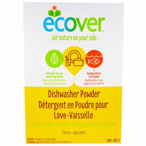 Ecover, 食洗機洗剤、シトラスの香り、48 oz (1.36 kg) (Discontinued Item)