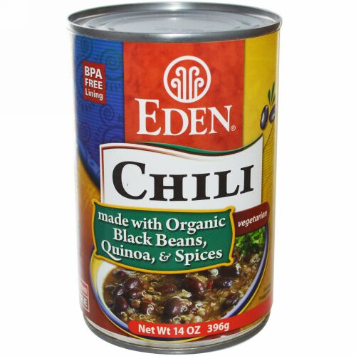 Eden Foods, チリ、ベジタリアンに適応、14 オンス (396 g) (Discontinued Item)