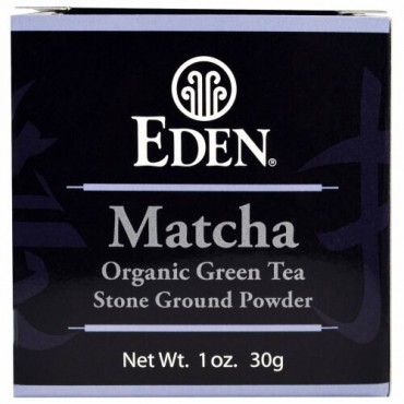 Eden Foods, 抹茶、 オーガニック グリーンティー 臼挽きパウダー、 1 oz (30 g) (Discontinued Item)