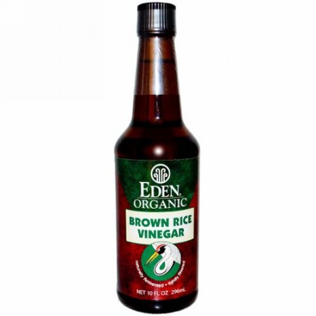 Eden Foods, オーガニック、ブラウンライスビネガー、10 fl oz (296 ml) (Discontinued Item)