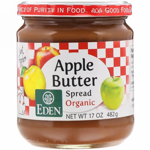 Eden Foods, オーガニックアップルバタースプレッド, 17オンス (482 g) (Discontinued Item)