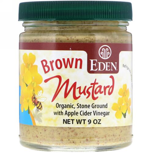 Eden Foods, オーガニック ブラウン マスタード, 9 oz (255 g)