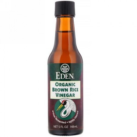 Eden Foods, オーガニック 玄米酢、 5 fl oz (148 ml) (Discontinued Item)