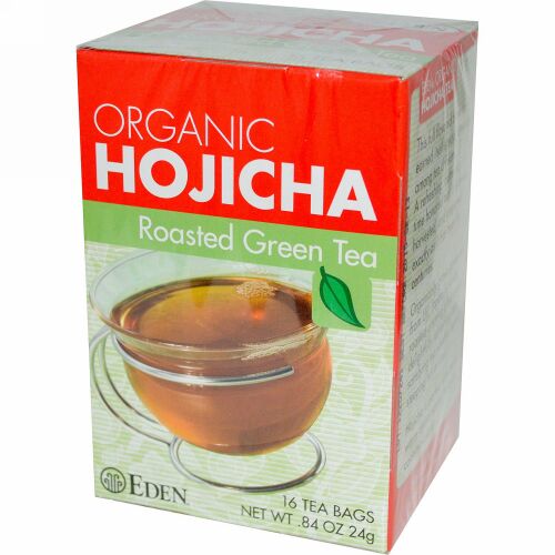 Eden Foods, オーガニックほうじ茶、ローストグリーンティー、16ティーバッグ 0.84 oz (24 g) (Discontinued Item)