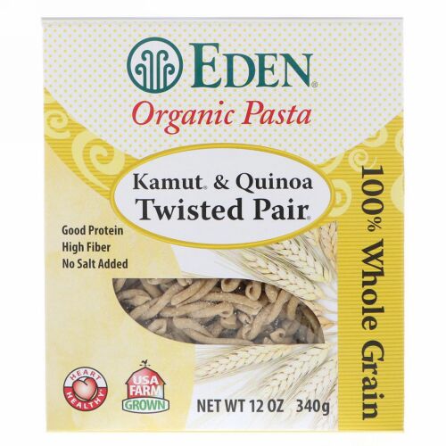 Eden Foods, Organic Pasta, Kamut & Quinoa Twisted Pair, 12 oz (340 g) (Discontinued Item)
