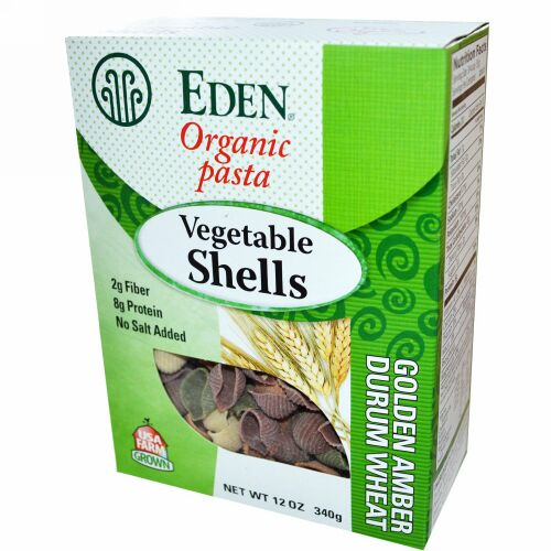 Eden Foods, オーガニックパスタ、ベジタブルシェル、12 oz (340 g) (Discontinued Item)