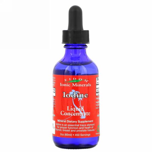 Eidon Mineral Supplements, ヨウ素、濃縮液、2 oz (60 ml)