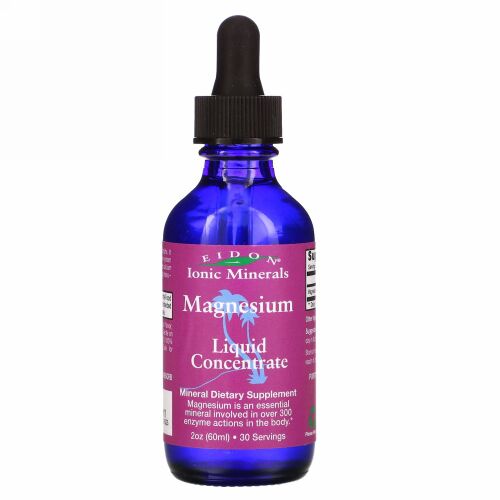 Eidon Mineral Supplements, マグネシウム、 濃縮液体、 2オンス (60 ml)