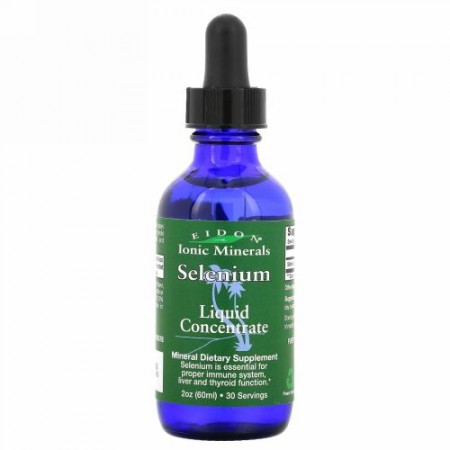 Eidon Mineral Supplements, セレン, 液状濃縮液, 2 オンス (60 ml)