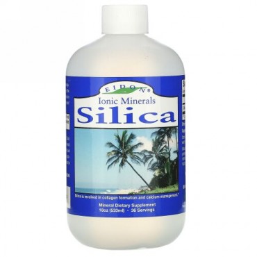 Eidon Mineral Supplements, イオニックミネラル、シリカ、18 oz (533 ml)