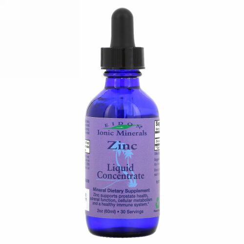Eidon Mineral Supplements, 亜鉛, 原液, 2 oz (60 ml)