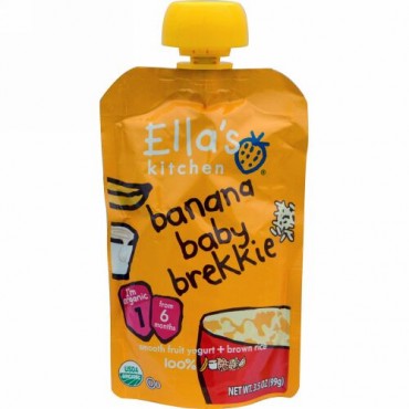 Ella's Kitchen, 赤ちゃん用バナナの朝食, 3.5オンス（99 g） (Discontinued Item)
