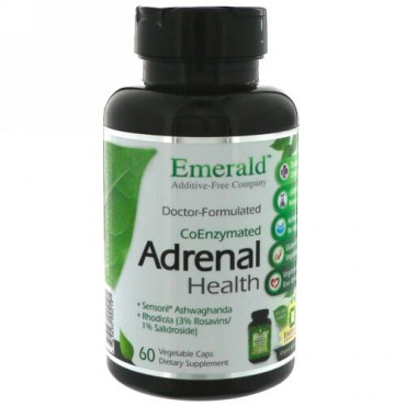 Emerald Laboratories, コエンザイム副腎の健康、ベジキャップ60錠 (Discontinued Item)