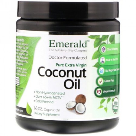 Emerald Laboratories, Coconut Oil, Pure Extra Virgin, 16 oz (Discontinued Item)
