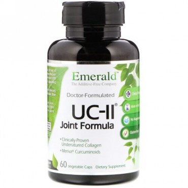Emerald Laboratories, UC-II ジョイントフォーミュラ、60本野菜キャップ