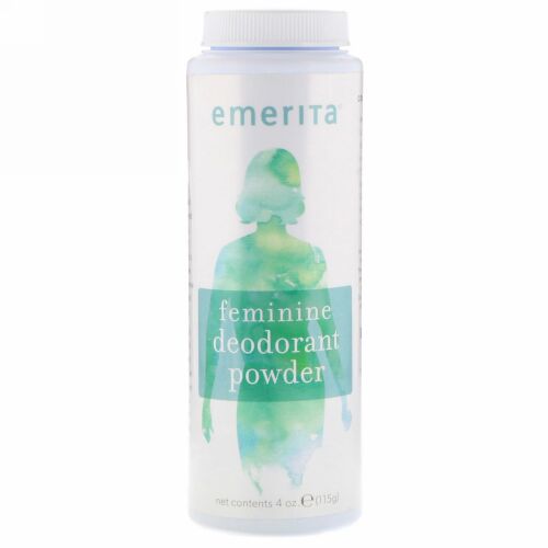Emerita, 女性用消臭パウダー、4 oz (115 g) (Discontinued Item)