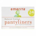 Emerita, ナチュラルコットン・パンティーライナー、極薄、24枚 (Discontinued Item)