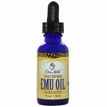 Emu Gold, エミュ―オイル, 1 液量オンス (30 ml)