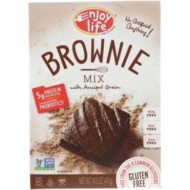 Enjoy Life Foods, Brownie Mix with Ancient Grain, 14.5 oz (411 g) (Discontinued Item)