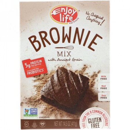 Enjoy Life Foods, Brownie Mix with Ancient Grain, 14.5 oz (411 g) (Discontinued Item)