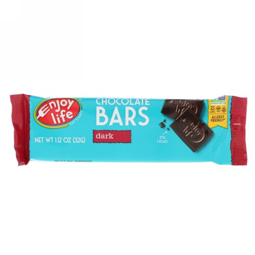 Enjoy Life Foods, チョコレートバー、ダーク、1.12 oz (32 g)